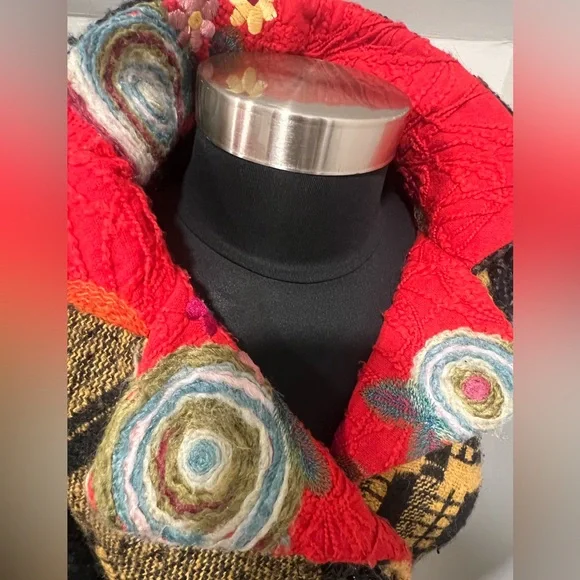 AN REN NEW YORK Multicolor Wool Knit Coat 🖼️ - Picture 8 of 11